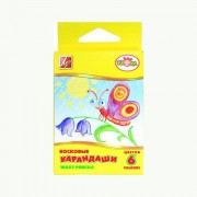 Мелки восковые (ЛУЧ) КРОХА 6 цветов треугольные арт.12С870-08