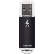 Флеш диск 4GB USB 2.0 Smartbuy V-Cut series SB4GBVC-K, черный