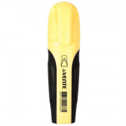 Маркер флуорисцентный  deVENTE  1-5мм скошенный, Пастель (Pastel) желтый, каучуковые вставки арт.5045900 (Ст.12)