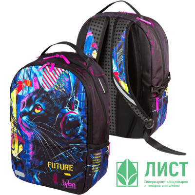 Рюкзак для девочки (deVENTE) Label. Cyber Cat 39x30x17 см арт.7032585 Рюкзак для девочки (deVENTE) Label. Cyber Cat 39x30x17 см арт.7032585