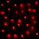 Гирлянда электрическая для дома точечная 9,5м 100LED цвет красный (светлый провод) 8режимов арт.129-023