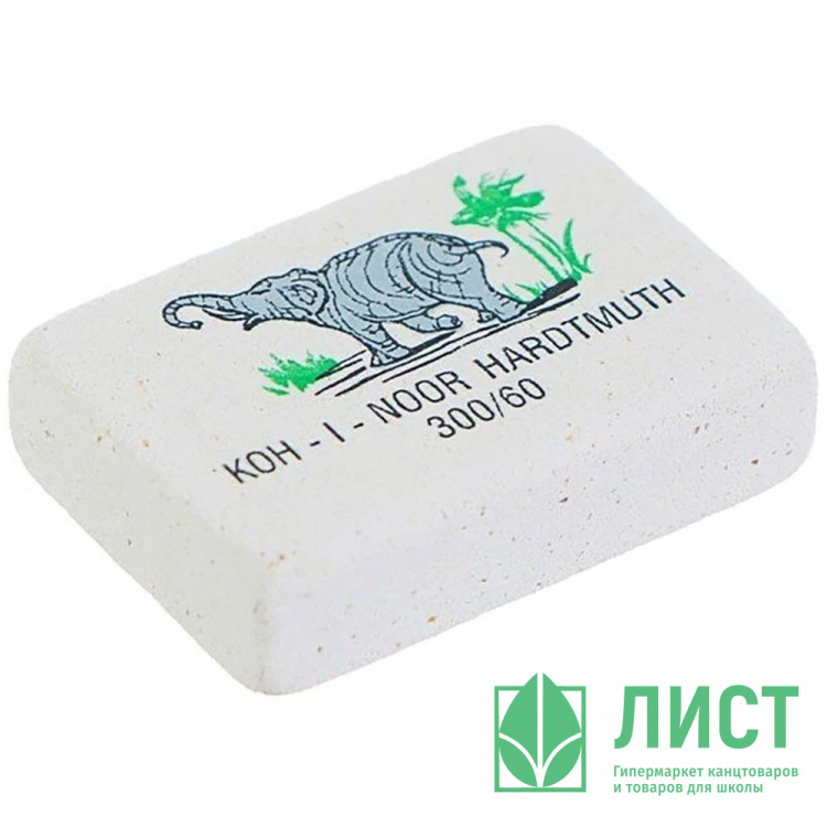 Ластик (KOH-I-NOOR) Elephant 30*20мм каучук арт.300/60