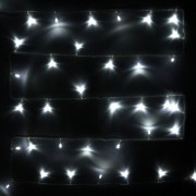 Гирлянда электрическая для дома точечная 24м 280LED цвет белый (светлый провод) 8режимов (можно соединять) арт.128-003
