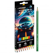 Карандаши цветные deVENTE Турбо-Галактика (Turbo Galaxy) 18 цветов 2М 2,8 мм шестигранные арт.5023620