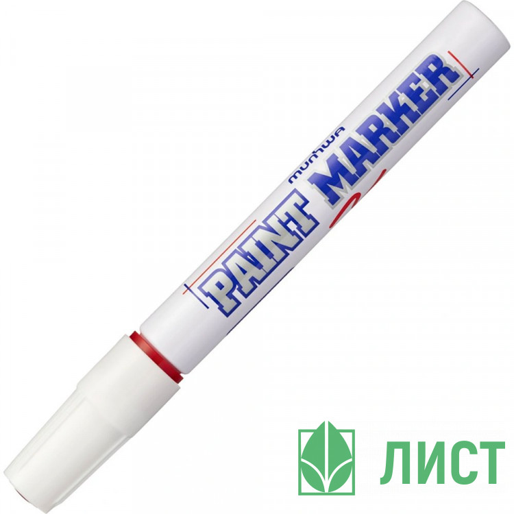 Маркер-краска MunHwa 4мм круглый  красный арт.РМ-03 (Ст.12)