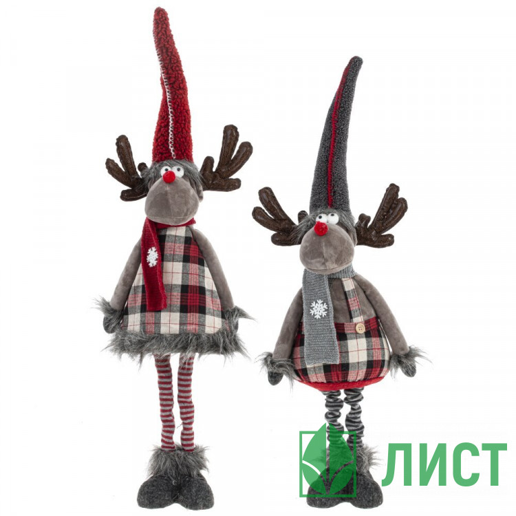 Игрушка декор. "Олень" 33/88см телескоп.ноги асс. арт.796076