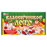 Игра настольная Лото деревянное Умные игры Классическое 30х15х6 см арт.4660254469334