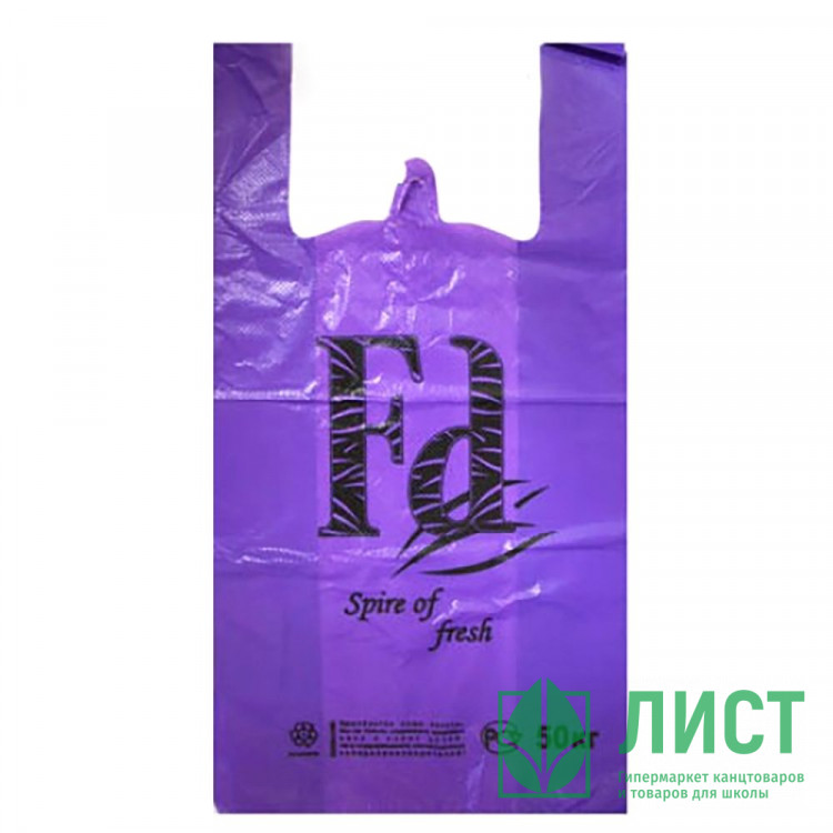 Пакет ПНД майка 30+16*55см 24мкм цветной Nikas/Fa