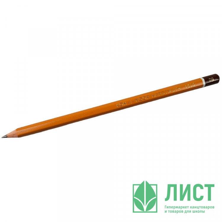 Карандаш черно-графитный KOH-I-NOOR без ластика арт.1500 7В
