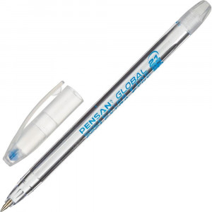 Ручка шариковая непрозрачный корпус (Pensan) Глобал (Global) синий, 0,5мм арт.2221-1BLUE (Ст.12)