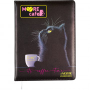 Дневник школьный твердая обложка кожзам с поролоном deVENTE МуурКафе (MooreCafe) цветная объемная аппликация арт.2020621