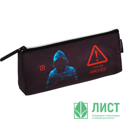 Пенал-косметичка 1 отделение кожзам (deVente) Label. Hacker 210x80x35мм арт.7026505 Пенал-косметичка 1 отделение кожзам (deVente) Label. Hacker 210x80x35мм арт.7026505