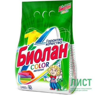 Стиральный порошок Биолан 2400г Автомат Колор Стиральный порошок Биолан 2400г Автомат Колор