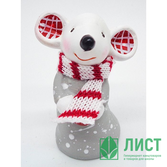 Фигурка СГ "Праздничная мышка" 11см арт.322631