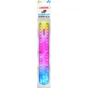 Линейка 20см (deVENTE) гибкая радужная Rainbow Flex арт.5091205