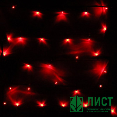Гирлянда электрическая для дома точечная 7,5м 80LED цвет красный (зеленый провод) 8режимов арт.183-814 Гирлянда электрическая для дома точечная 7,5м 80LED цвет красный (зеленый провод) 8режимов арт.183-814
