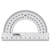 Транспортир 10см 180° (СТАММ) металлический арт.ТР-31662