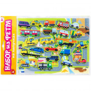 Поделка из фетра на липучках Город Транспорт ДК арт.05373