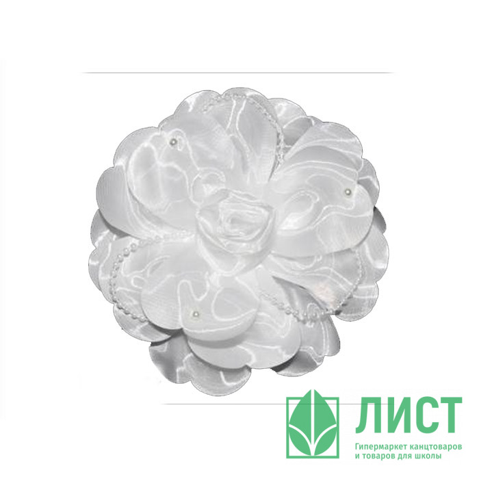 Бант для волос белый Arco Carino 12см арт.141