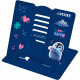 Подставка для книг (deVENTE) металл Happy Pinguin противоскользящие ножки 15,4x15,2 см синяя арт.8063510