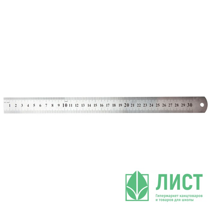 Линейка 30см металлическая в чехле deVENTE арт.5091351/SS30 (Ст.)