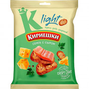 Сухарики "Кириешки Light" 33г пшеничные, семга с сыром арт.РВС530