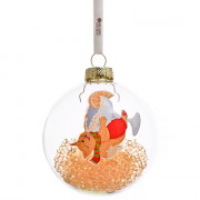 Шар стекло 08см "Игривая лисичка" арт.89852